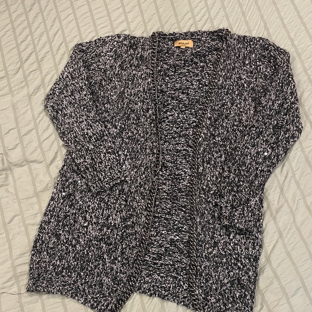 Beulah Monochrome Knit Cardigan